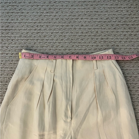 Jones New York Vintage buttercream silk and linen trousers - Picture 9 of 10